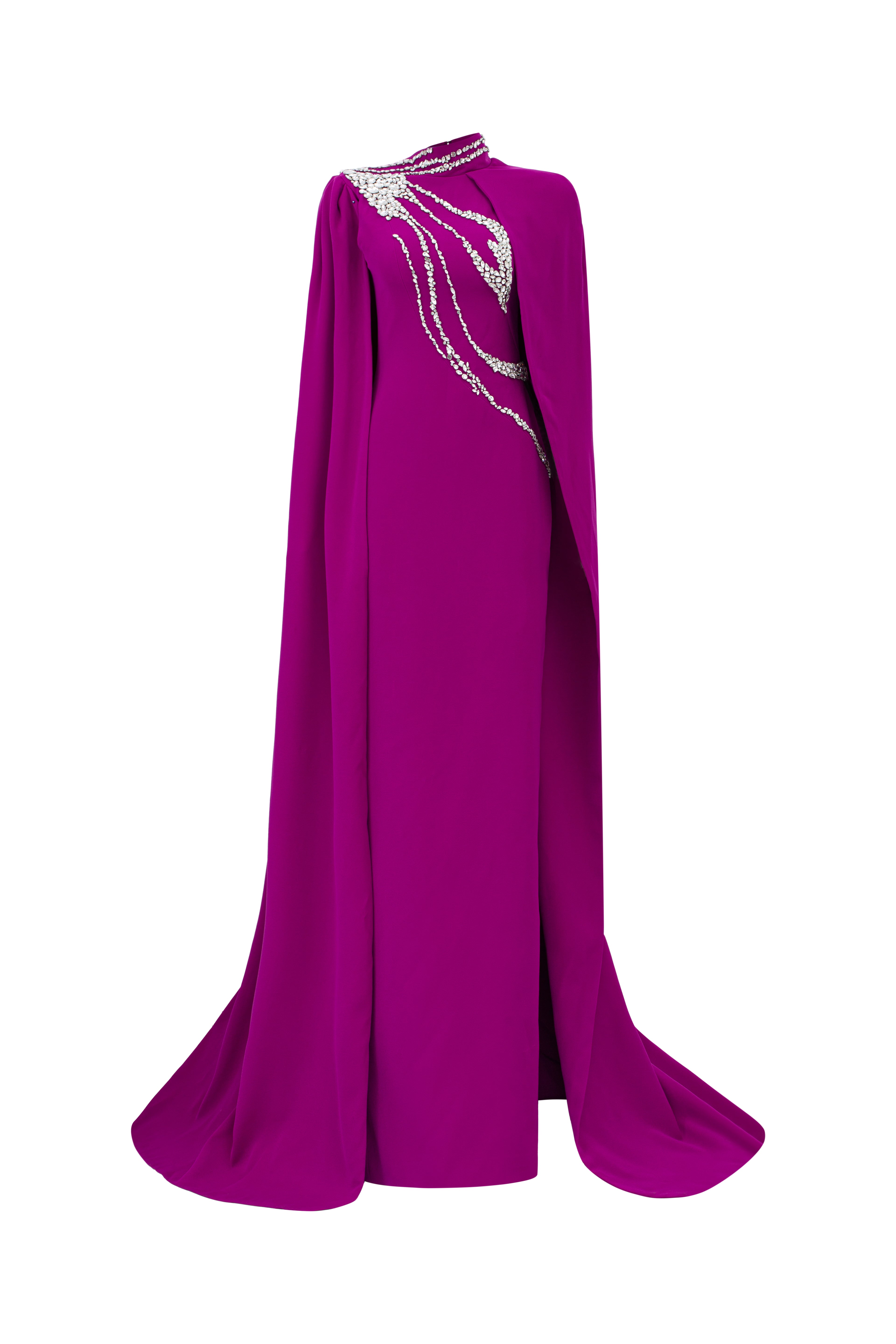 Veronica Crepe flow crystal dress