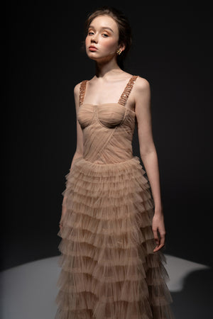 Laurent Tulle layered dress